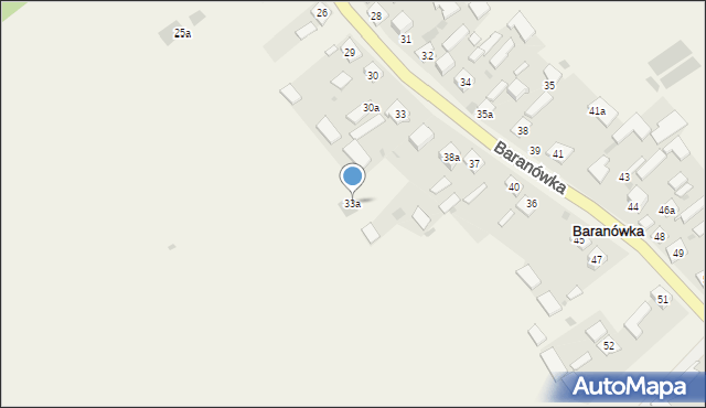Baranówka, Baranówka, 33a, mapa Baranówka