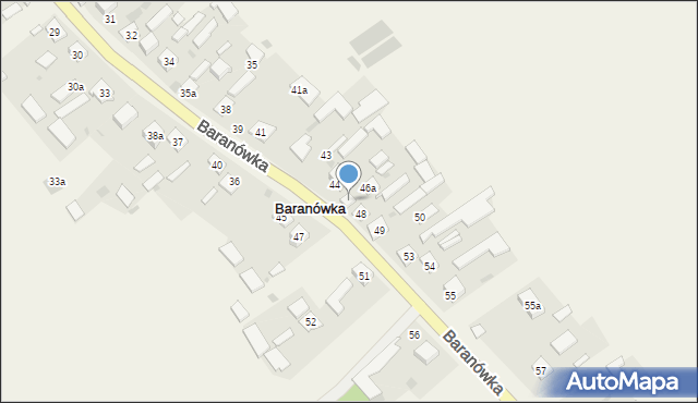 Baranówka, Baranówka, 46, mapa Baranówka