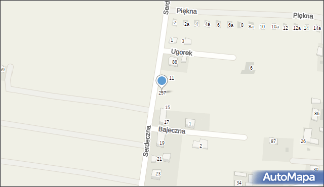 Baranówka, Baranówka, 257, mapa Baranówka