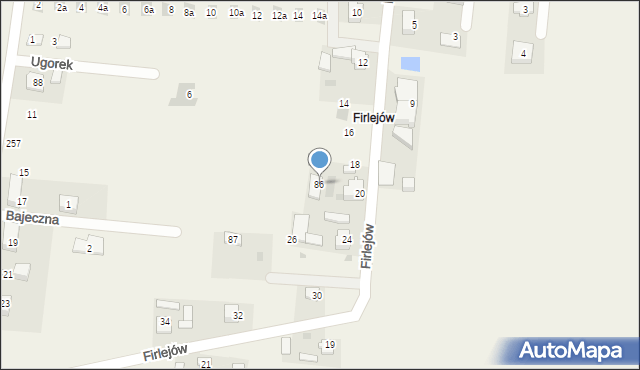 Baranówka, Baranówka, 86, mapa Baranówka