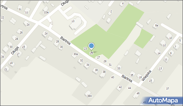 Baranowo, Bartnia, 25, mapa Baranowo