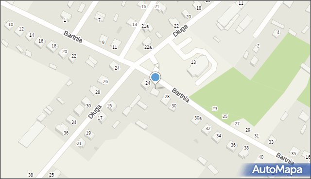 Baranowo, Bartnia, 26, mapa Baranowo