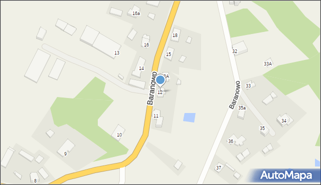 Baranowo, Baranowo, 12, mapa Baranowo