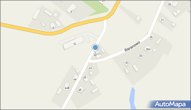 Baranowo, Baranowo, 42, mapa Baranowo