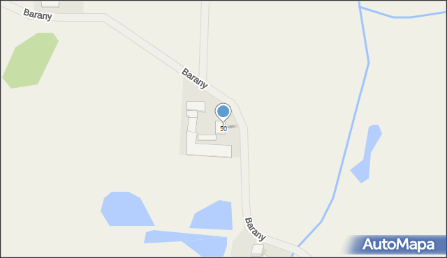 Barany, Barany, 50, mapa Barany