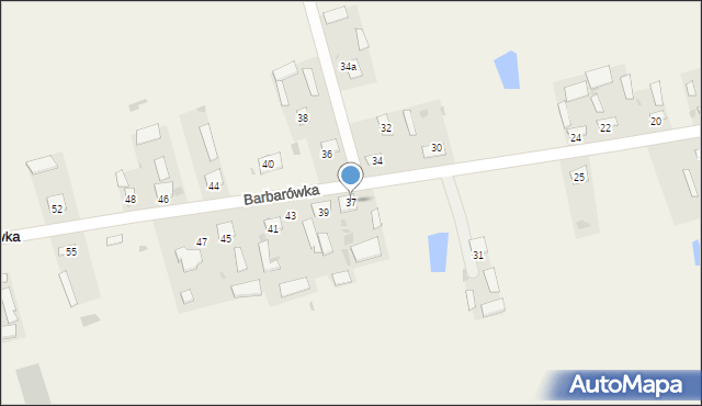 Barbarówka, Barbarówka, 37, mapa Barbarówka