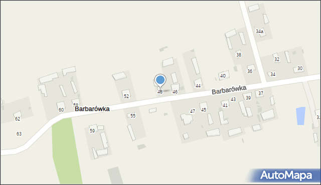 Barbarówka, Barbarówka, 48, mapa Barbarówka