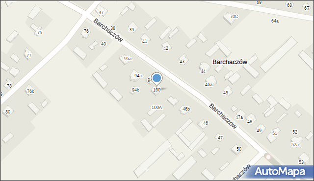 Barchaczów, Barchaczów, 100, mapa Barchaczów