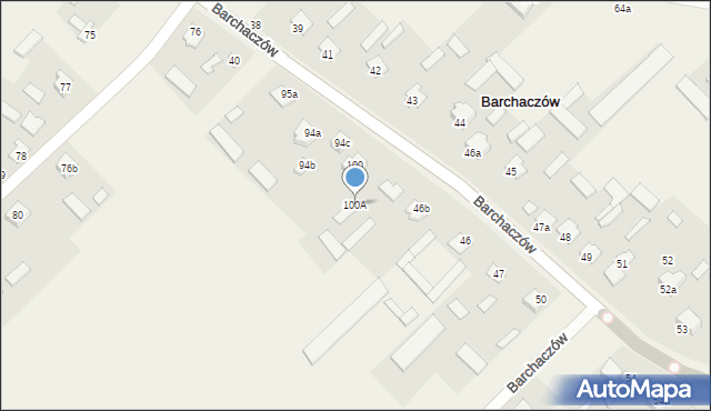 Barchaczów, Barchaczów, 100A, mapa Barchaczów