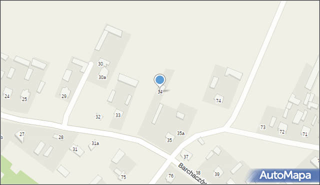 Barchaczów, Barchaczów, 34, mapa Barchaczów