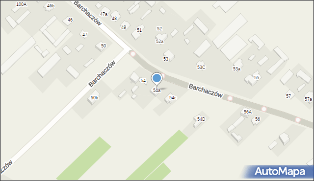 Barchaczów, Barchaczów, 54a, mapa Barchaczów