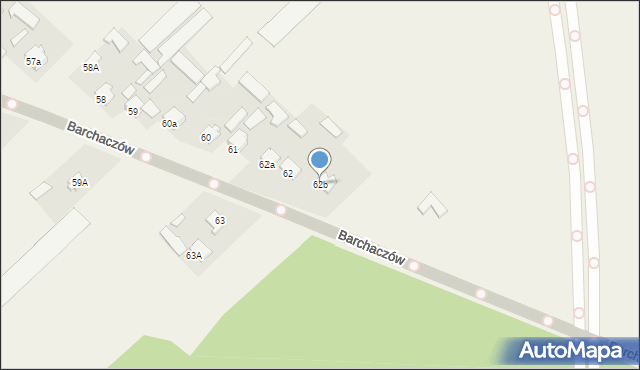 Barchaczów, Barchaczów, 62b, mapa Barchaczów