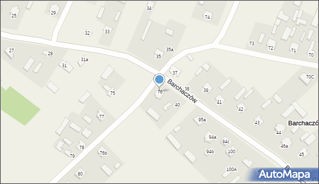 Barchaczów, Barchaczów, 76, mapa Barchaczów