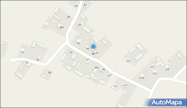 Barchaczów, Barchaczów, 98, mapa Barchaczów