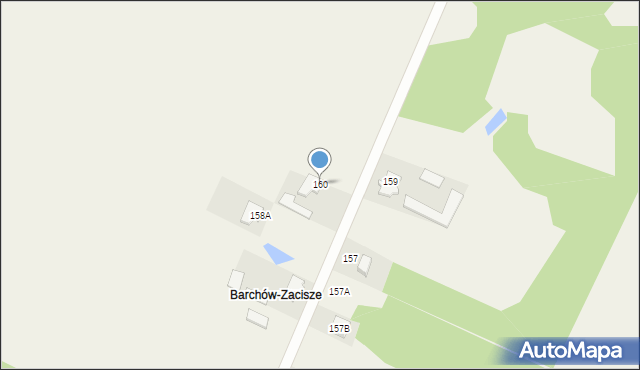 Barchów, Barchów, 160, mapa Barchów