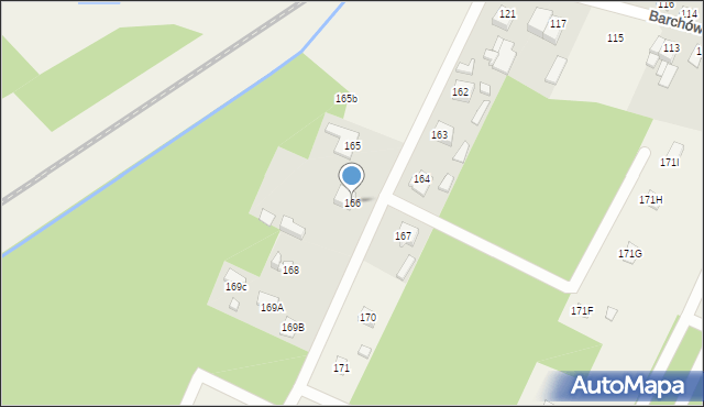 Barchów, Barchów, 166, mapa Barchów