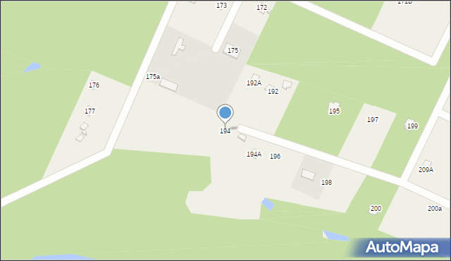 Barchów, Barchów, 194, mapa Barchów