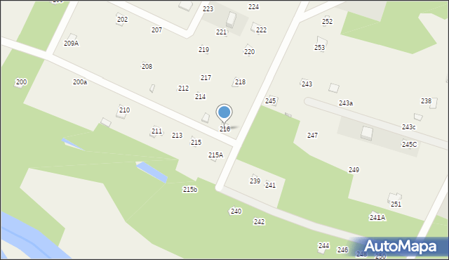 Barchów, Barchów, 216, mapa Barchów