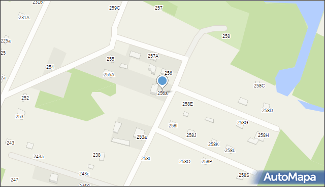 Barchów, Barchów, 256a, mapa Barchów