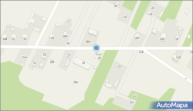 Barchów, Barchów, 25a, mapa Barchów