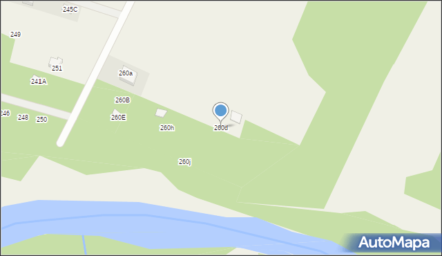 Barchów, Barchów, 260d, mapa Barchów