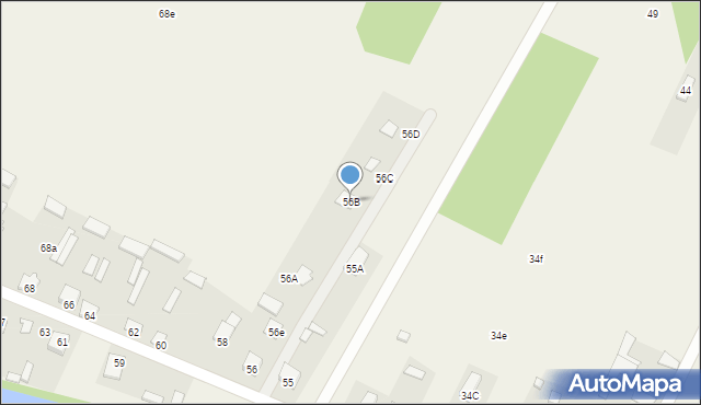 Barchów, Barchów, 56B, mapa Barchów