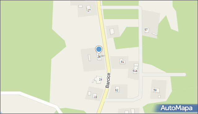 Barcice, Barcice, 26, mapa Barcice