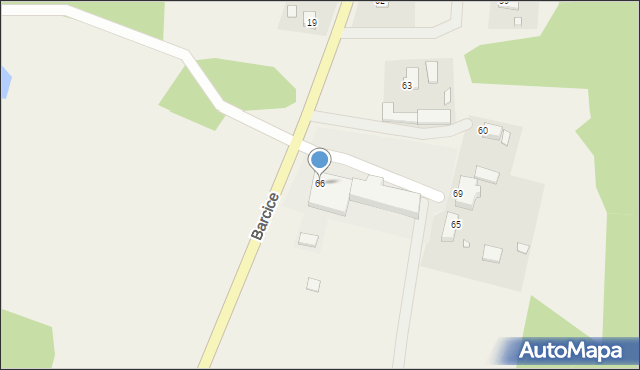 Barcice, Barcice, 66, mapa Barcice