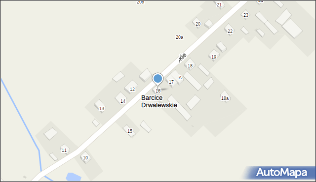 Barcice Drwalewskie, Barcice Drwalewskie, 16, mapa Barcice Drwalewskie
