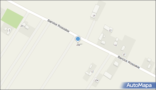 Barcice Rososkie, Barcice Rososkie, 16a, mapa Barcice Rososkie