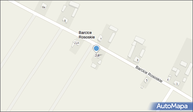 Barcice Rososkie, Barcice Rososkie, 21B, mapa Barcice Rososkie