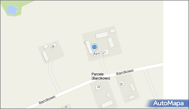 Barcikowo, Barcikowo, 27A, mapa Barcikowo