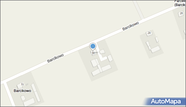 Barcikowo, Barcikowo, 30, mapa Barcikowo