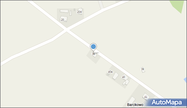 Barcikowo, Barcikowo, 38, mapa Barcikowo
