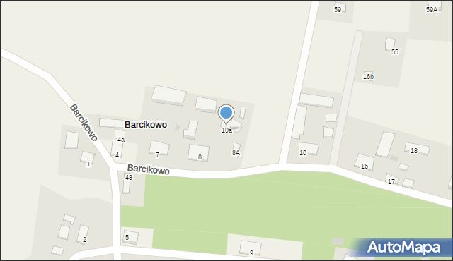 Barcikowo, Barcikowo, 10a, mapa Barcikowo