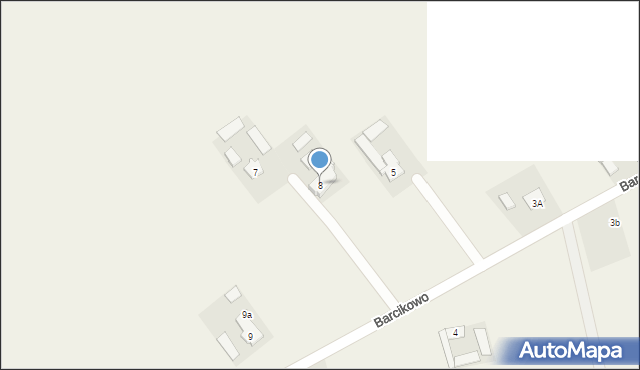 Barcikowo, Barcikowo, 8, mapa Barcikowo