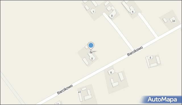 Barcikowo, Barcikowo, 9a, mapa Barcikowo