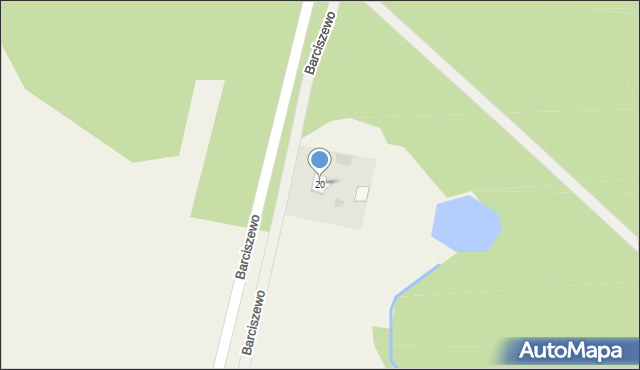 Barciszewo, Barciszewo, 20, mapa Barciszewo