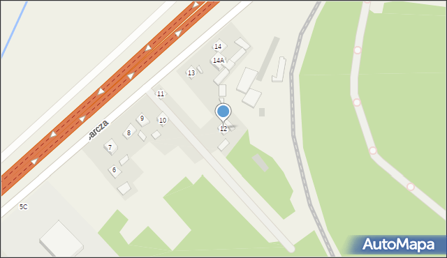 Barcza, Barcza, 12, mapa Barcza