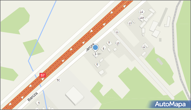 Barcza, Barcza, 7, mapa Barcza