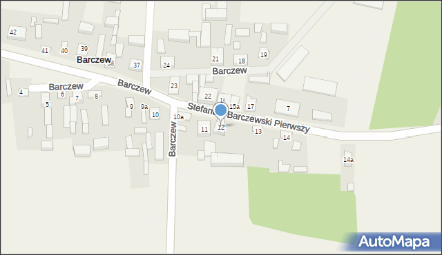 Barczew, Barczew, 12, mapa Barczew