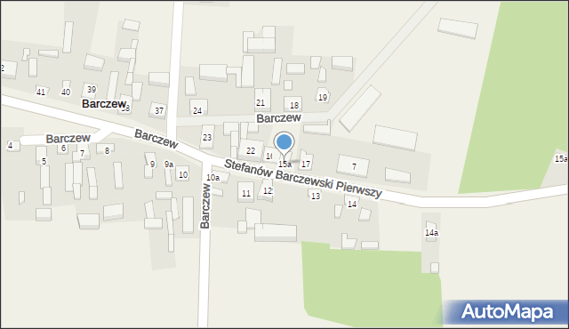 Barczew, Barczew, 15a, mapa Barczew