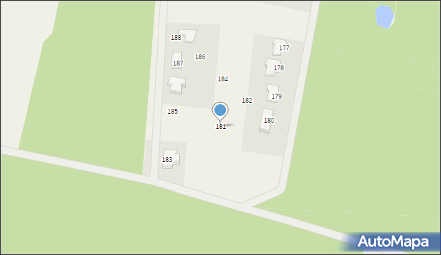 Barczewko, Barczewko, 181, mapa Barczewko