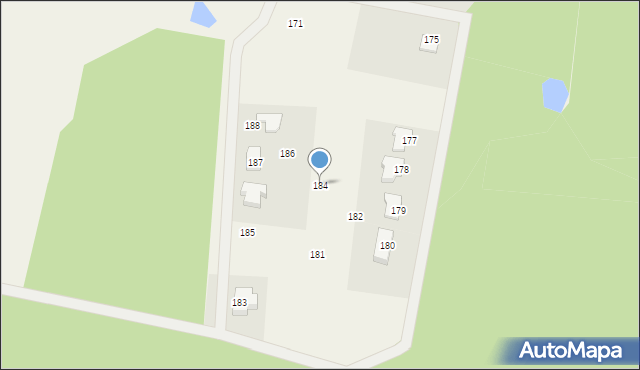 Barczewko, Barczewko, 184, mapa Barczewko
