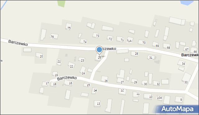 Barczewko, Barczewko, 25, mapa Barczewko