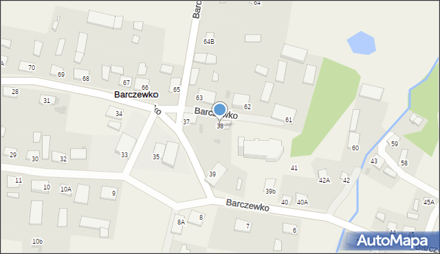 Barczewko, Barczewko, 38, mapa Barczewko