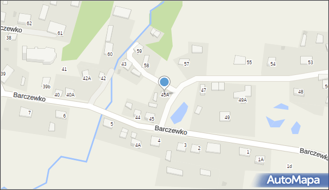 Barczewko, Barczewko, 45A, mapa Barczewko