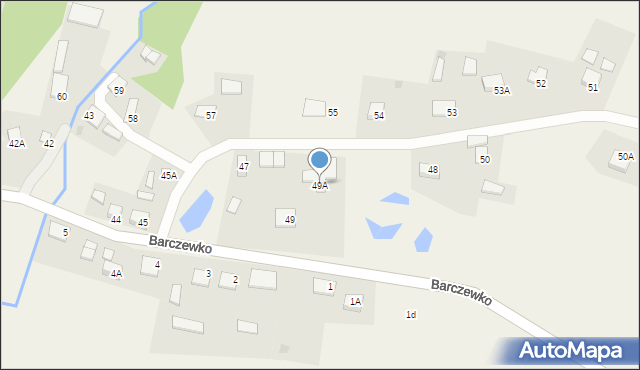 Barczewko, Barczewko, 49A, mapa Barczewko