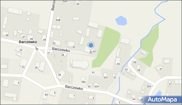 Barczewko, Barczewko, 61, mapa Barczewko