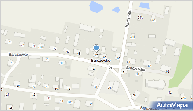 Barczewko, Barczewko, 67, mapa Barczewko
